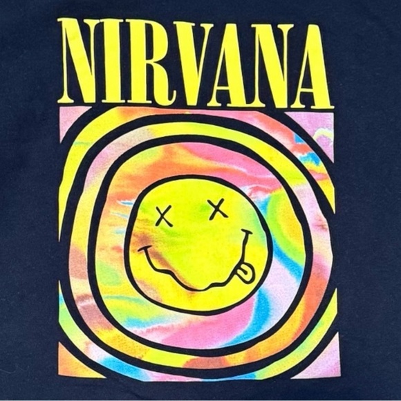 💟Women | Youth | Nirvana Smiley Graphic T-shirt - Picture 2 of 13